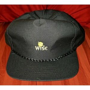 Wise Potato Chip Brand Navy Blue Snapback hat Cap Advertising RARE HTF Vintage